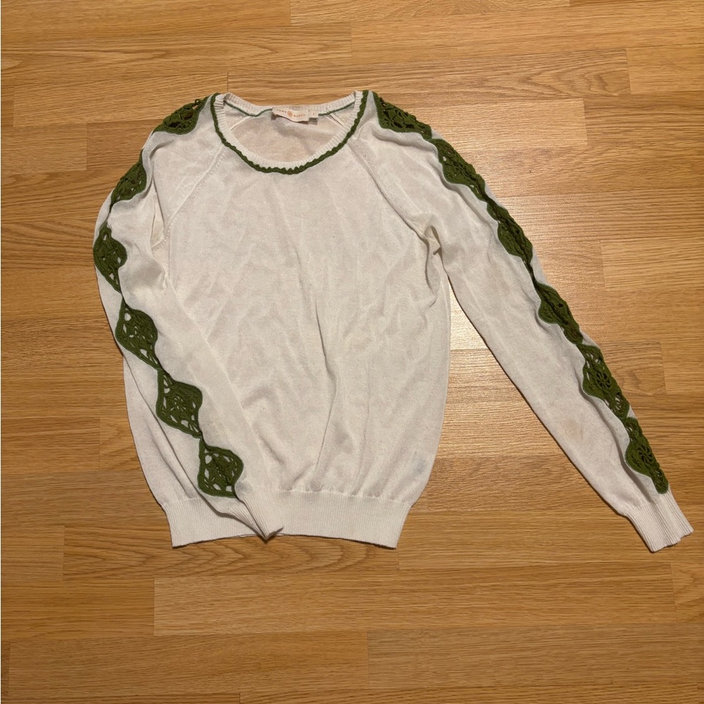 “Tory Burch” light sweater size Small